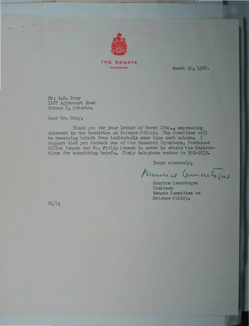 First page of Wilbert Smith Archives Files Box 1130 11 1130-11-p076
