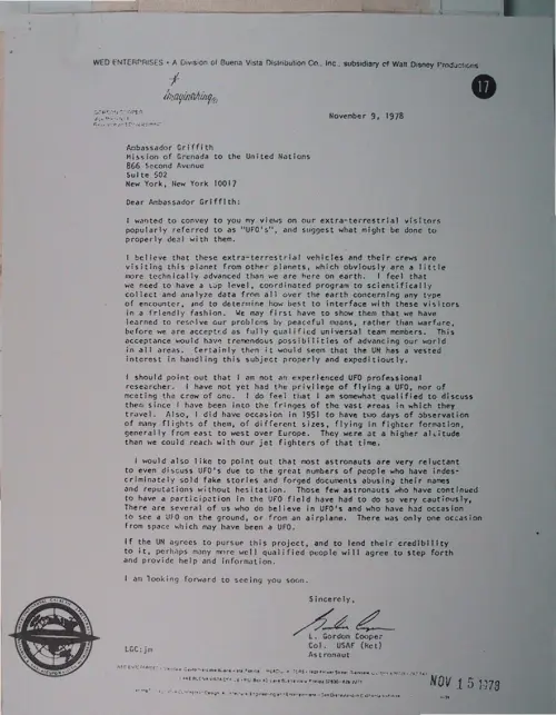 First page of Wilbert Smith Archives Files Box 1130 21 1130-21-p101