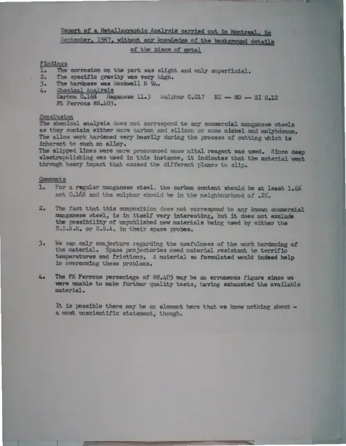 First page of Wilbert Smith Archives Files Box 1131 19 1131-19-p207