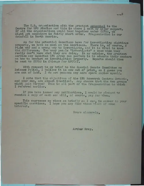 First page of Wilbert Smith Archives Files Box 1131 12 1131-12-p010