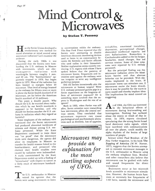 First page of Mind Control UFOs