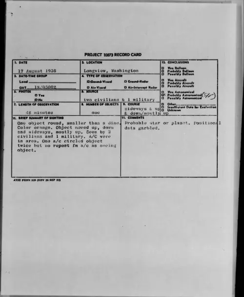 First page of 1956.08 - 7069570 - Longview, Washington