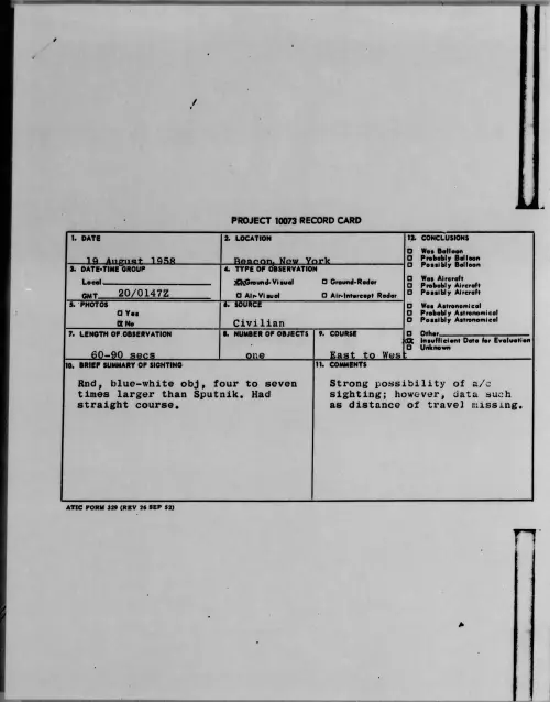 First page of 1958.08 - 8864387 - Beacon, New York