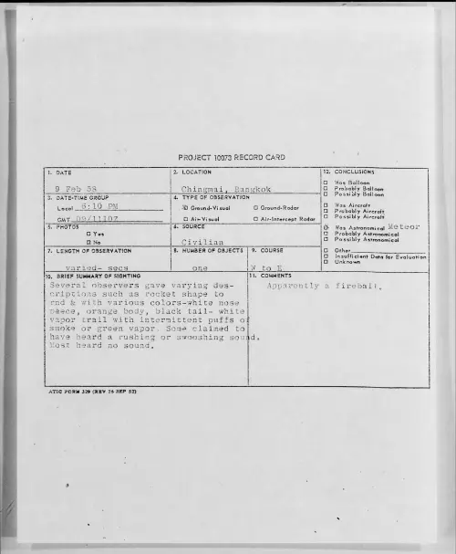 First page of 1958.02 - 6960472 - Chingmai, Bangkok
