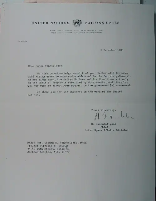 First page of Wilbert Smith Archives Files Box 1130 21 1130-21-p161