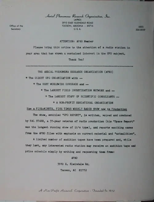 First page of Wilbert Smith Archives Files Box 1130 05 1130-05-p028