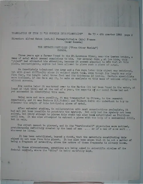 First page of Wilbert Smith Archives Files Box 1131 19 1131-19-p228