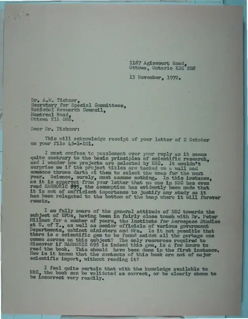 First page of Wilbert Smith Archives Files Box 1131 06 1131-06-p042