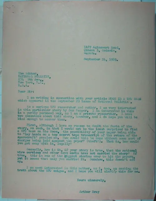 First page of Wilbert Smith Archives Files Box 1131 07 1131-07-p041