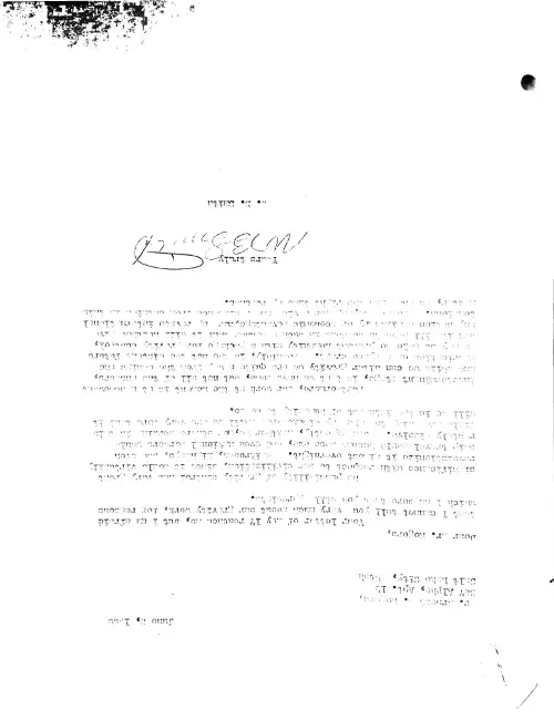 First page of Canada Wilbert Smith Correspondence 9
