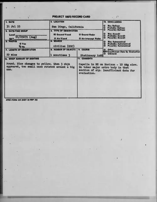 First page of 1955.07 - 6970991 - San Diego, California