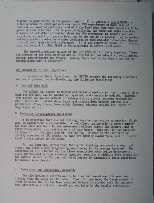 First page of Wilbert Smith Archives Files Box 1130 10 1130-10-p165