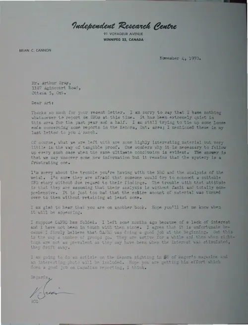 First page of Wilbert Smith Archives Files Box 1130 09 1130-09-p003