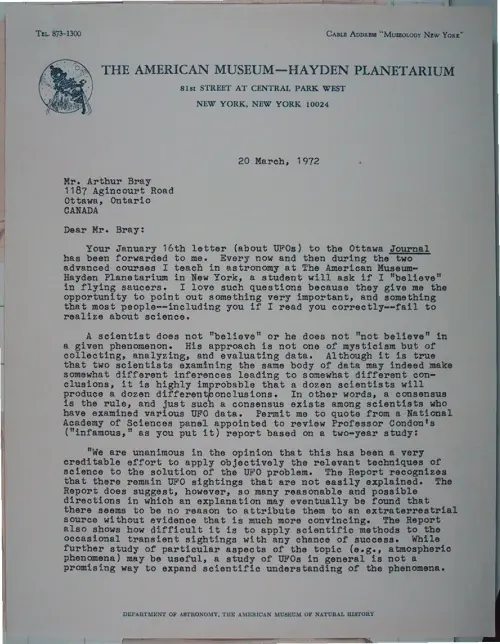 First page of Wilbert Smith Archives Files Box 1131 07 1131-07-p016