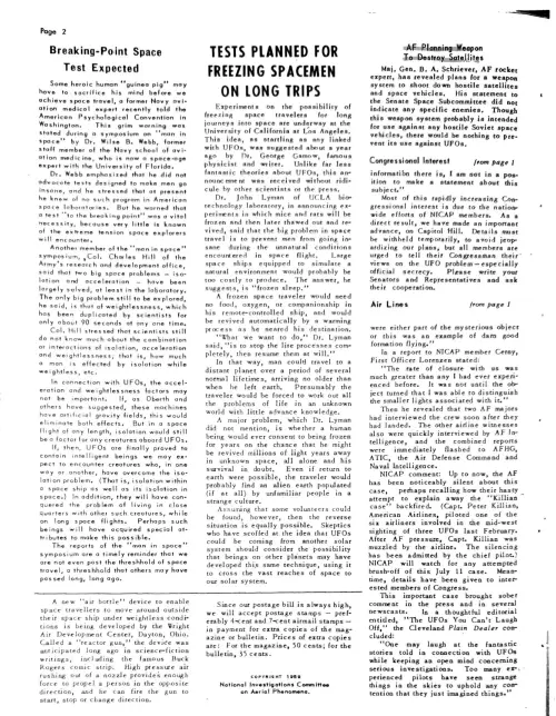 First page of Ronald Reagan Star Wars