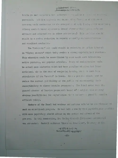 First page of Wilbert Smith Archives Files Box 1136 09 1136-09-p070
