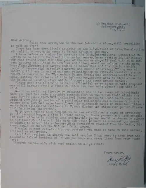 First page of Wilbert Smith Archives Files Box 1131 01 1131-01-p025