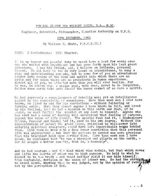First page of Smith Funeral Edition