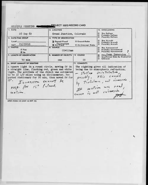 First page of 1960.09 - 8232085 - Grand Junction, Colorado