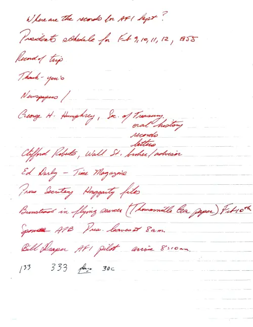 First page of Eisenhower Eisenhower 1