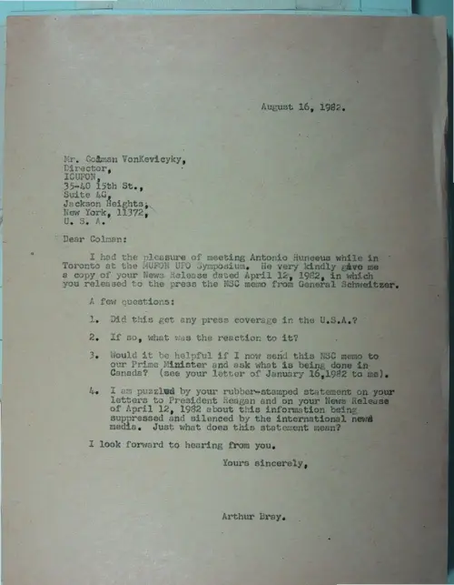 First page of Wilbert Smith Archives Files Box 1130 21 1130-21-p038