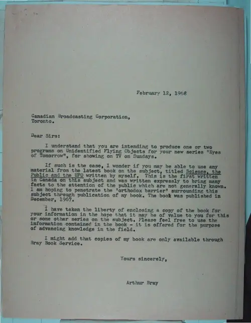 First page of Wilbert Smith Archives Files Box 1131 07 1131-07-p069