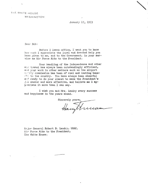 First page of Truman Generals 2