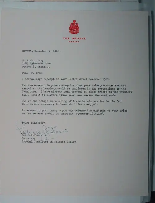 First page of Wilbert Smith Archives Files Box 1130 11 1130-11-p063