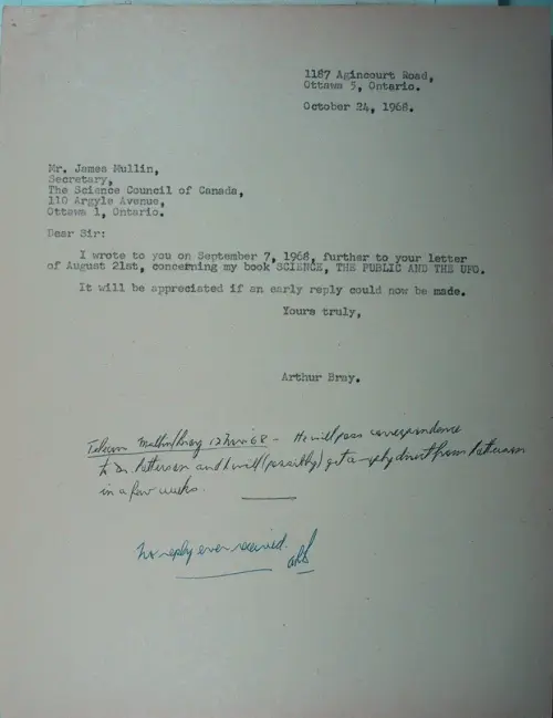First page of Wilbert Smith Archives Files Box 1130 18 1130-18-p091