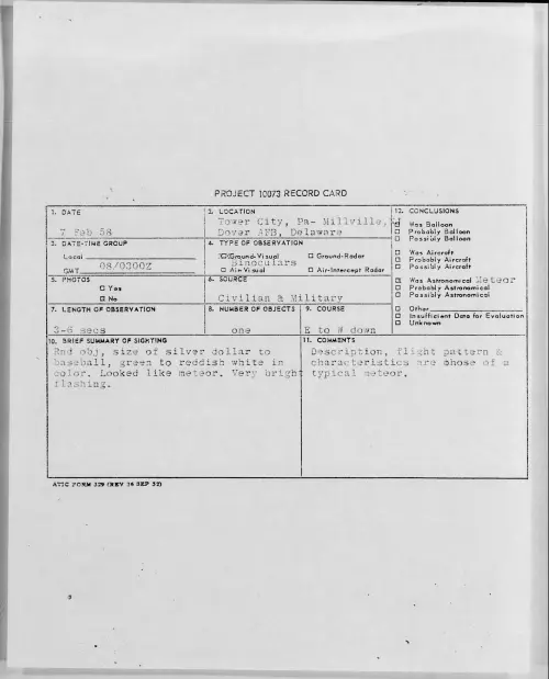 First page of 1958.02 - 6960386 - Tower City, Pa-Millville, NJ