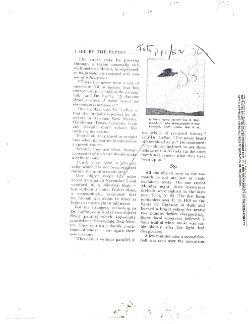 First page of Lincoln LaPaz