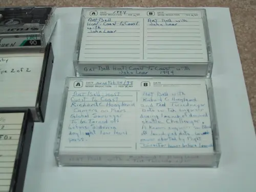 First page of Wilbert Smith Archives Files Audio Cass Tapes 4