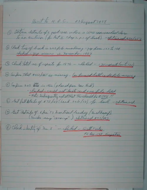 First page of Wilbert Smith Archives Files Box 1131 06 1131-06-p022