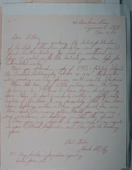 First page of Wilbert Smith Archives Files Box 1131 01 1131-01-p040