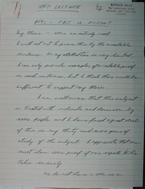 First page of Wilbert Smith Archives Files Box 1130 03 1130-03-p001