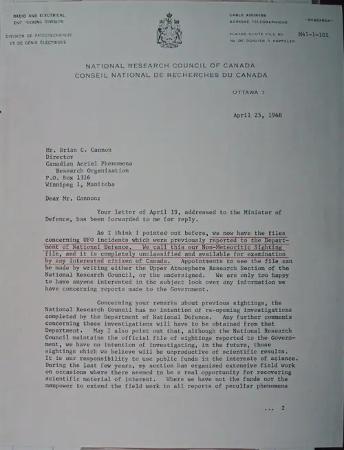 First page of Wilbert Smith Archives Files Box 1130 09 1130-09-p058
