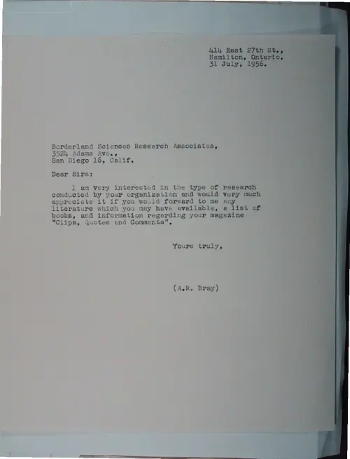 First page of Wilbert Smith Archives Files Box 1130 07 1130-07-p044