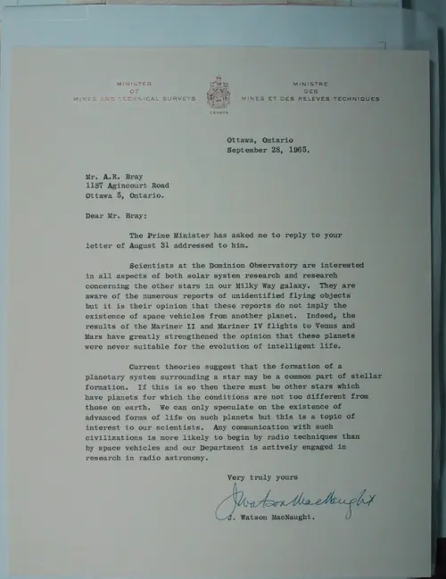 First page of Wilbert Smith Archives Files Box 1130 18 1130-18-p111