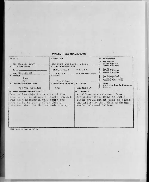 First page of 1957.03 - 6787918 - Manitou Springs, Colo
