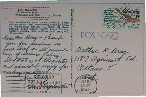 First page of Wilbert Smith Archives Files Box 1130 11 1130-11-p067