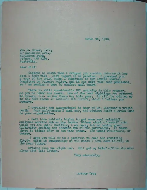 First page of Wilbert Smith Archives Files Box 1131 04 1131-04-p024