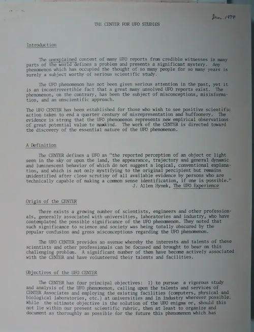 First page of Wilbert Smith Archives Files Box 1130 10 1130-10-p164