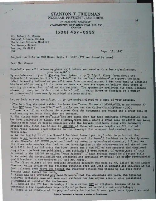 First page of Wilbert Smith Archives Files Box 1131 02 1131-02-p089