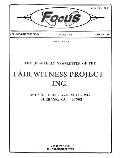 First page of Focus June 1991