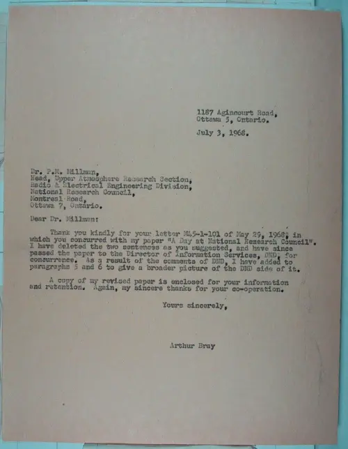 First page of Wilbert Smith Archives Files Box 1131 06 1131-06-p064