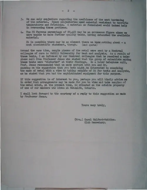 First page of Wilbert Smith Archives Files Box 1131 19 1131-19-p204