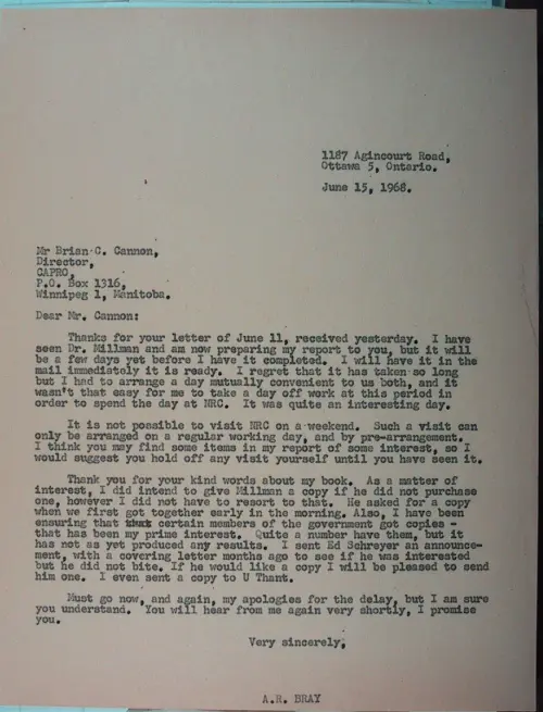 First page of Wilbert Smith Archives Files Box 1130 09 1130-09-p047