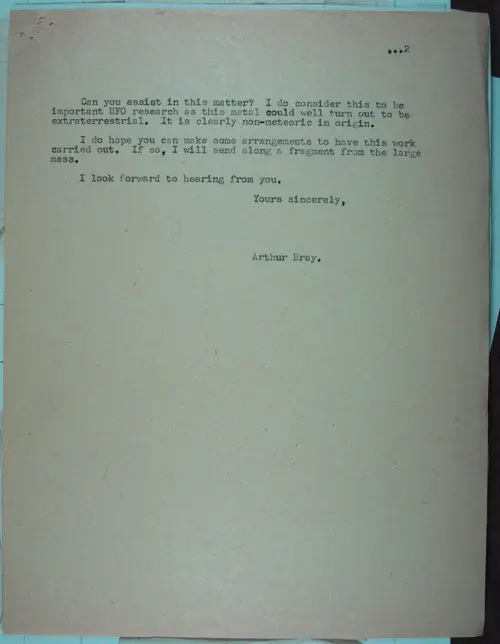 First page of Wilbert Smith Archives Files Box 1131 19 1131-19-p033
