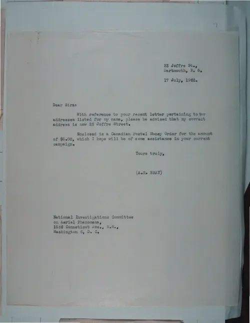 First page of Wilbert Smith Archives Files Box 1131 08 1131-08-p028