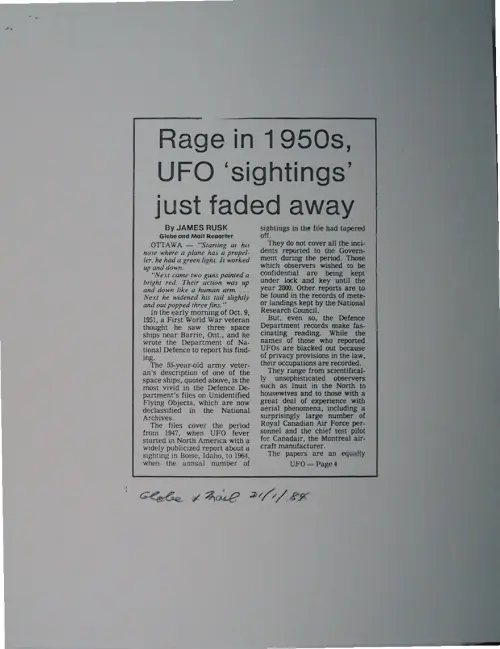 First page of Wilbert Smith Archives Files Box 1130 18 1130-18-p015